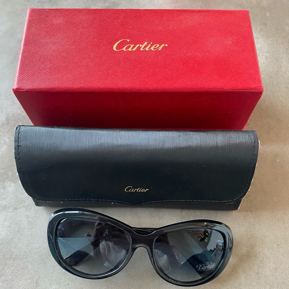 Vintage Cartier Sunglasses: Black